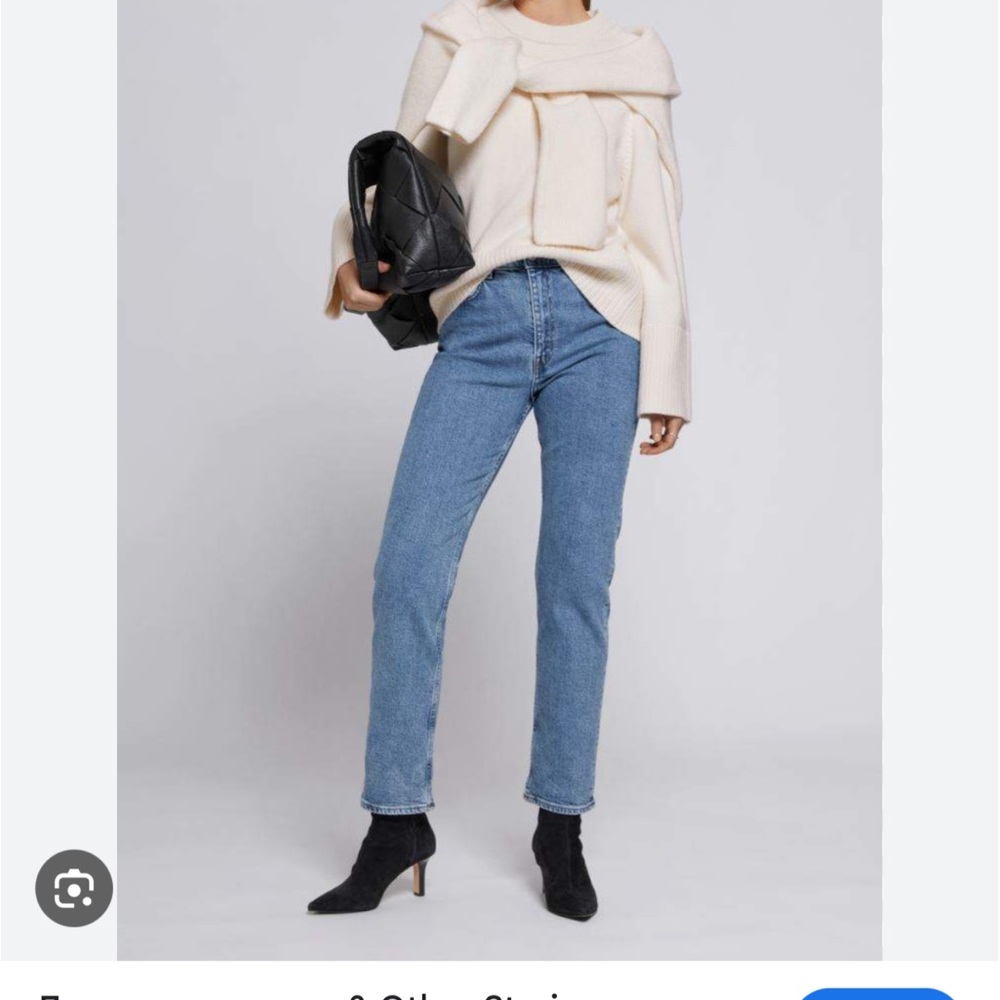 & Other Stories Blue Straight Leg Jeans